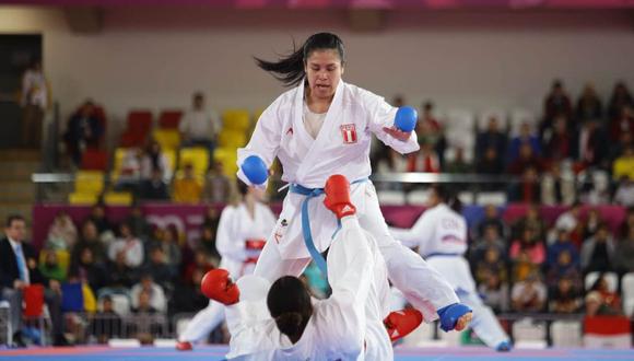 La peruana Isabel Aco aseguró una medalla de bronce en karate. (Foto: Jesús Saucedo - GEC)