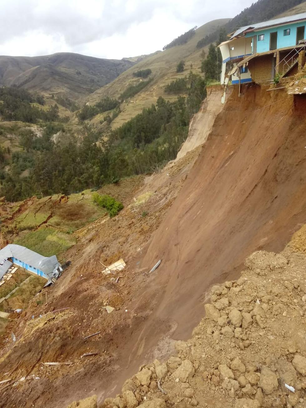 Deslizamientos causan estragos en la ciudad de Sillapata, a 3,459 msnm. (Persy Irribarren Mallqui)