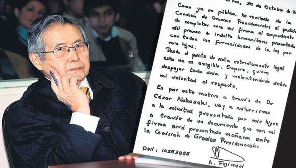 SE ADELANTÓ. Alberto Fujimori evaluó los pro y los contra de firmar el pedido de indulto. (Perú21)