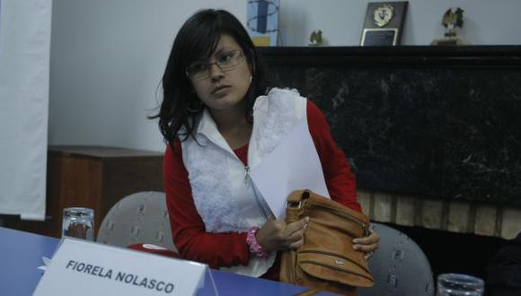 Fiorela Nolasco entró a trabajar a la Municipalidad del Santa. (Perú21)