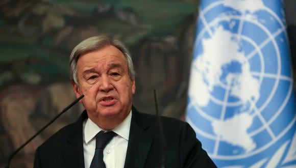 El secretario general de la ONU Antonio Guterres. (Foto: Maxim SHIPENKOV / POOL / AFP)