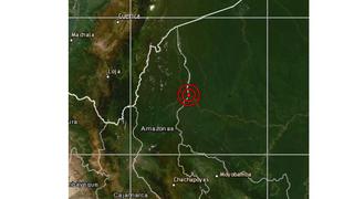 Sismo de magnitud 4,1 se registró esta madrugada en Amazonas