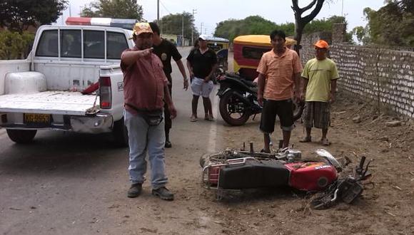La Libertad: Tres jóvenes mueren en despiste de motocicleta. (Alan Benites/Perú21)