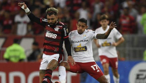 Christofer Gonzales marcó ante Flamengo su octavo gol en el año con Sporting Cristal. (Foto: AFP)
