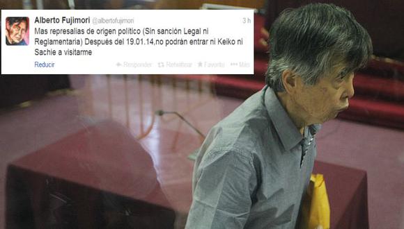 Alberto Fujimori denuncia que sus hijas Keiko y Sachie no pueden visitarlo. (USI)