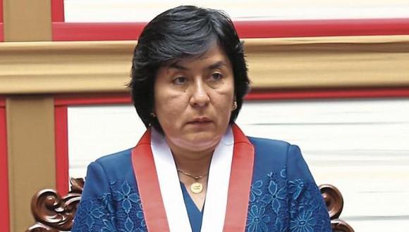 La presidenta del TC, Marianella Ledesma, se refirió a la decisión del Tribunal sobre la vacancia presidencial por incapacidad moral permanente. (Foto: GEC)