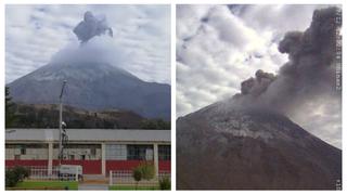 Moquegua: volcán Ubinas registra nueva explosión y dispersión de cenizas esta mañana