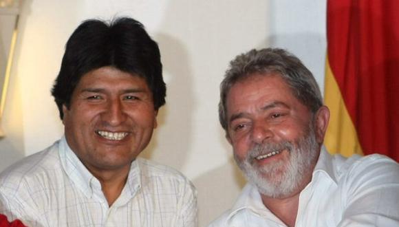 Evo Morales felicitó a Lula da Silva, que "nombró" a su acompañante de fórmula Fernando Haddad, como candidato a la presidencia de Brasil por el Partido de los Trabajadores. (Foto: EFE)