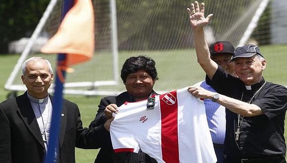 Juan Luis Cirpiani se hizo presente en los entrenamientos de la selección peruana. (Correo)