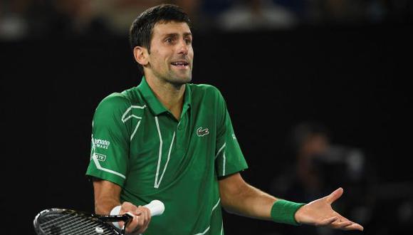 Novak Djokovic entró la víspera en el sorteo del Abierto de Australia, que arranca el lunes, aunque se desconoce el impacto si hubiera una nueva batalla judicial en el desarrollo del torneo. (Foto: AFP)