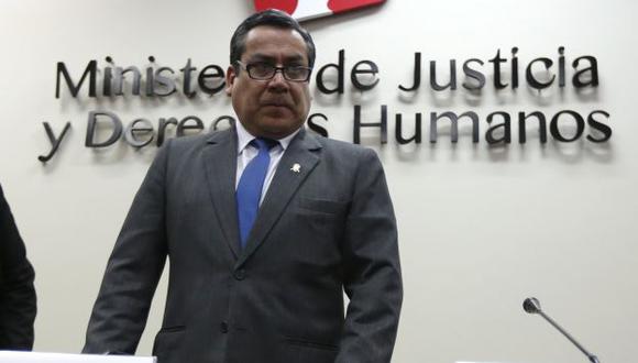 Gustavo Adrianzén indicó que pedirá la información exacta sobre la cantidad de peritos del Ministerio de Justicia. (César Fajardo)