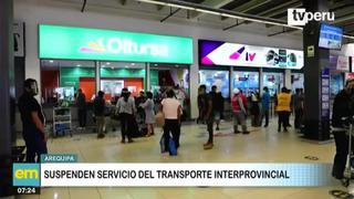 Arequipa: Suspenden servicio de transporte terrestre, aéreo y ferroviario por incremento de contagios