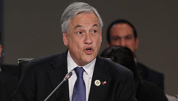 Sebastián Piñera sostiene que fallo de La Haya no se aplicará de inmediato. (AFP)