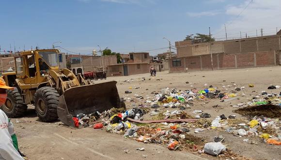 Durante la décima jornada de limpieza se recogió de las principales calles y áreas verdes de Chiclayo 210 metros cúbicos de residuos sólidos (Foto: GORE Lambayeque)
