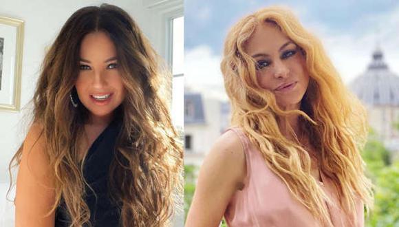 La rivalidad entre Thalía y Paulina por ser la estrella del grupo alcanzarían su clímax dramático con ellas jalándose de los pelos durante un concierto (Foto: Composición/Instagram)