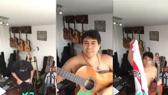 Facebook: William Luna cumple su promesa y canta desnudo en vivo [VIDEO]