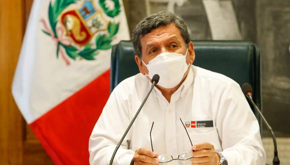 Hernando Cevallos aseguró que el Gobierno no permitirá que haya especulación de precios como ocurrió en la primera ola de la COVID-19. (Foto: Minsa)