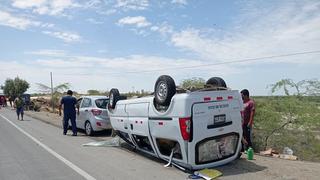 Piura: choque entre miniván y mototaxi deja dos fallecidos y tres heridos de gravedad