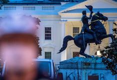 EE.UU.: policía evita que derriben estatua de expresidente enfrente a la Casa Blanca