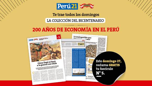 Este domingo 27 de diciembre reclama la quinta entrega de la 'Colección del Bicentenario: 200 años de Economía en el Perú' en todos los kioscos y de forma gratuita.