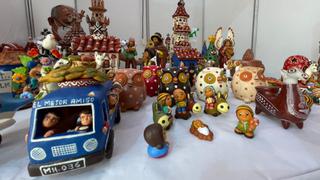 La Victoria: emprendedores ayacuchanos ofertan productos artesanales y típicos en feria en la Plaza Manco Cápac
