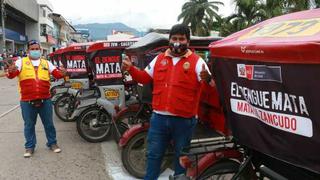 Más de 1000 mototaxistas de la región San Martín difundirán campaña contra el dengue en sus vehículos