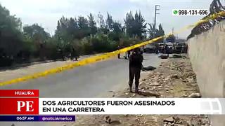 Huaura: sicarios asesinan a dos hombres cuando salían de trabajar | VIDEO