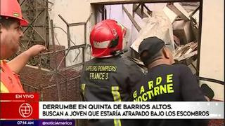 Barrios Altos: Se registra derrumbe en una quinta en jirón Huánuco