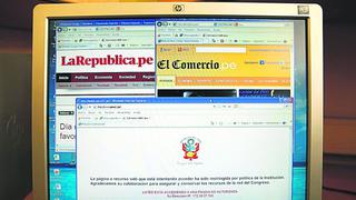 Abugattás ataca a diarios y restringen web de Perú21 en el Congreso