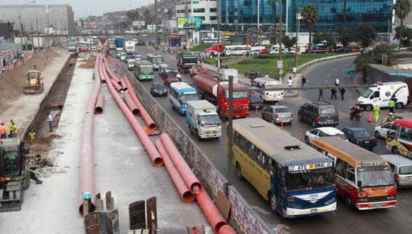 Metro de Lima. Buscan descongestionar las vías. (Martín Herrera/USI)