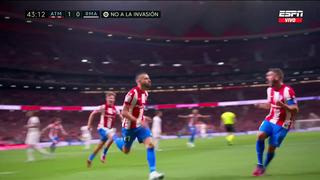 Gol de Yannick Carrasco para el 1-0 del Atlético de Madrid vs. Real Madrid en el Wanda Metropolitano [VIDEO]