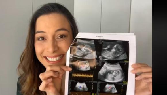 Natalia Salas, exconductora de “América Hoy”, anunció su embarazo con emotivo video. (Foto: Captura de video de Facebook)