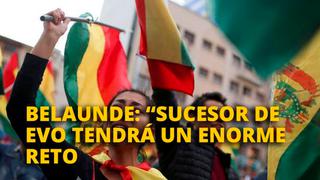 Francisco Belaunde: Sucesor de Evo tendrá enorme reto [VIDEO]