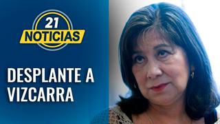 Martha Chávez se negó a tomarse la foto protocolar con el presidente Martín Vizcarra