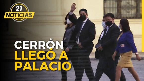 Vladimir Cerrón llega a Palacio de Gobierno para reunión con Castillo