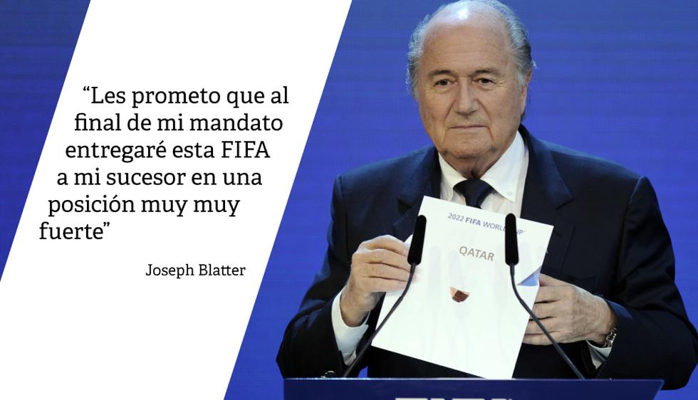 Joseph Blatter: 9 frases que deja el polémico ex presidente de la FIFA. (AFP)
