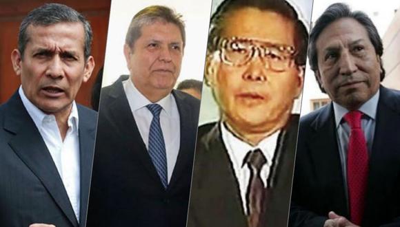 La norma busca anular los beneficios de los que gozan ex presidentes de la República como Ollanta Humala, Alan García, Alejandro Toledo e incluso Alberto Fujimori. (Composición)