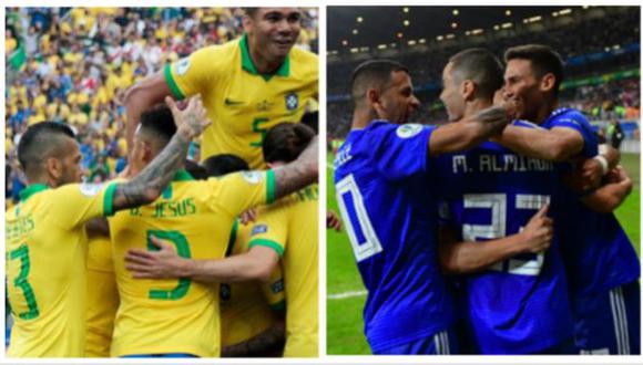 Brasil y Paraguay se medirán por el pase a semifinales de la Copa América 2019. (Foto: AFP)