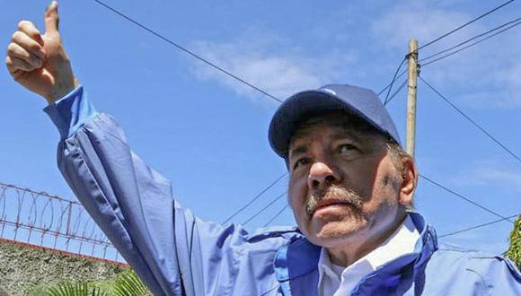 El presidente Daniel Ortega llamó “esclavos del imperio y traidores de la patria” a los líderes opositores. (Foto: Cesar PEREZ / Presidencia de Nicaragua / AFP)