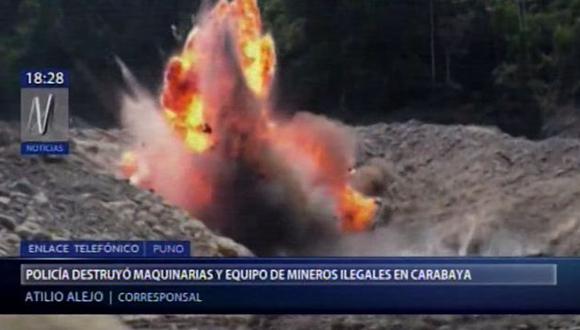 Durante un operativo en la ciudad de Carabaya, en Puno, la Policía Nacional encontró diversos equipos empleados para la minería ilegal. (Video: Canal N)