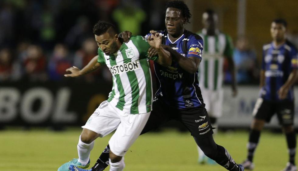 Independiente del Valle empató 1-1 con Atlético Nacional en el partido de ida final Copa Libertadores. (AFP)