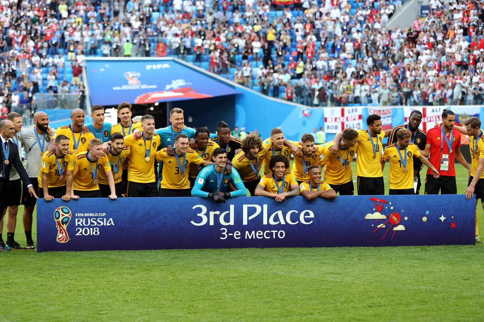 Bélgica se quedó con el tercer lugar de la Copa del Mundo 2018. (Getty Images)