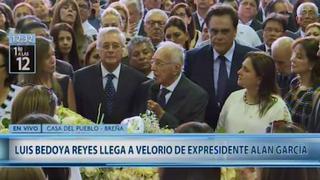 Luis Bedoya Reyes en velorio de Alan García: Su muerte ha vuelto a unir al Apra