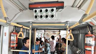 ¡Al fin! Sistemas de ventilación se ponen a prueba en buses del Metropolitano