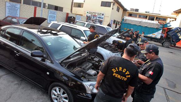 En lo que va del año, se ha logrado recuperar más de 3.000 vehículos robados. Foto: Andina