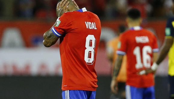 Arturo Vidal solo jugará uno de los cuatro últimos partidos de Chile por Eliminatorias. | Foto: AFP