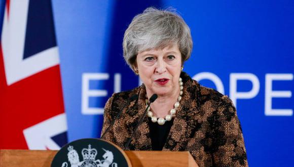 Theresa May viajó a Bruselas en el drama del Brexit para pedir las garantías necesarias para apaciguar la oposición del parlamento del Reino Unido al acuerdo de divorcio. (Foto: EFE)