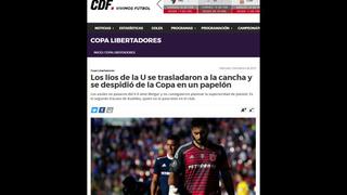 Melgar vs. U. de Chile: la reacción de la prensa chilena tras eliminación de 'Azules' de Copa Libertadores