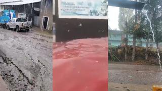 Piura: lluvia torrencial con granizo azota Huancabamba [VIDEO]