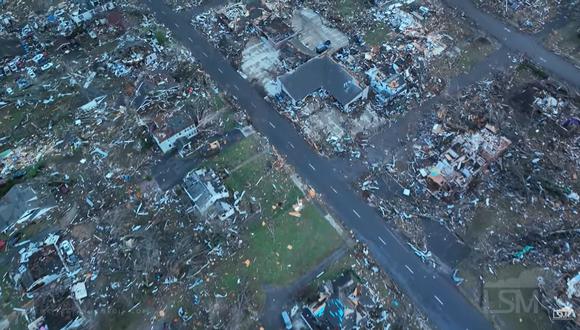 Ciudades completamente destruidas tras el paso de tornados en ciudades de Estados Unidos. (Foto: captura video Live Storms Media)